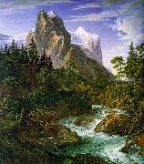 Joseph Anton Koch The Wetterhorn with the Reichenbachtal Spain oil painting reproduction